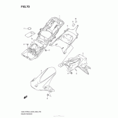 Схема вузла: Rear Fender (E03) для Suzuki GSX-R750