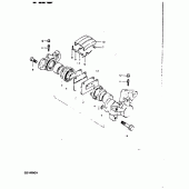 Схема узла: Задний тормозной суппорт для Suzuki GS1000