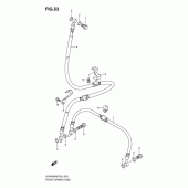 Схема узла: Передний тормозной шланг (Sfv650k9/uk9/l0/ul0) для Suzuki SFV650 Gladius