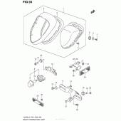 Схема вузла: Задній ліхтар (Стоп-сигнал) (Vl800Cl3 E33) для Suzuki VL800 Boulevard C50C