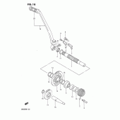 Схема узла: Кикстартер для Suzuki DR650 DR650R
