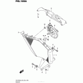 Схема вузла: Радіатор для Suzuki GSX-R600