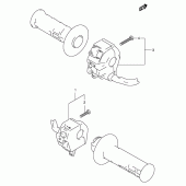 Схема вузла: Пульт управління рульовий для Suzuki DF125