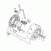 Схема вузла: Статор & Ротор для Suzuki TS125