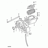 Схема узла: Воздушный фильтр для Suzuki GSX750
