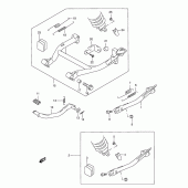 Схема узла: Подставка для Suzuki XF650 Freewind