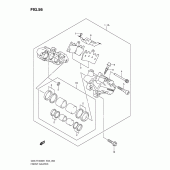 Схема узла: Передний тормозной суппорт для Suzuki GSX-R1000