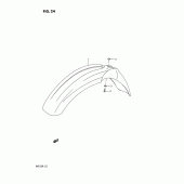 Схема узла: Переднее крыло для Suzuki RM125