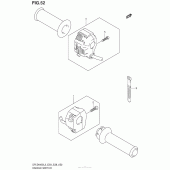 Схема узла: Пульт управления рулевой (Dr-Z400Sl3 E03) для Suzuki DR-Z400 DR-Z400S