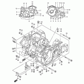 Схема узла: Картер двигателя для Suzuki VS800 Intruder 800