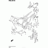Схема узла: Рама (Dr200Sl6 E33) для Suzuki DR200 DR200S