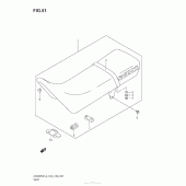 Схема вузла: Сидіння для Suzuki DR200 DR200SE