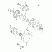 Схема узла: Масляный насос для Suzuki DR-Z400 DR-Z400E