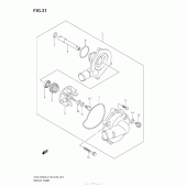 Схема узла: Водяной насос для Suzuki GSX-R600
