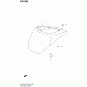 Схема вузла: Накладка паливного бака (Model k9/l0) Suzuki VL800 Boulevard C50T