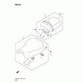 Схема вузла: Сидіння для Suzuki TU250