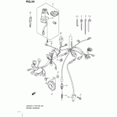 Схема вузла: Електропроводка (Gs500fh p3) для Suzuki GS500