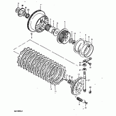 Схема узла: Сцепление для Suzuki GS1000