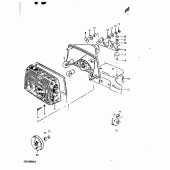 Схема узла: Задний фонарь (Стоп-сигнал) (E22,  e25) для Suzuki GS1000