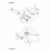 Схема узла: Ручки руля (Vzr1800zl1 e19) для Suzuki VZR1800 Intruder M1800R/ Boulevard M109R