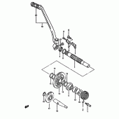 Схема вузла: Кікстартер для Suzuki DR650 DR650R