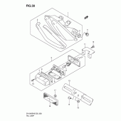 Схема узла: Задний фонарь (Стоп-сигнал) для Suzuki SV1000
