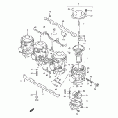 Схема узла: Карбюратор для Suzuki GSX400