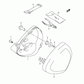 Схема узла: Держатель для инструментов (Model k5) для Suzuki VS800 Intruder 800