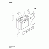 Схема узла: Аккумулятор для Suzuki EN125