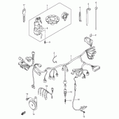 Схема вузла: Електропроводка (Gsf600k3/k4/uk3/uk4/zk4) для Suzuki GSF600 Bandit