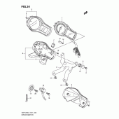 Схема вузла: Спідометр (Gsf1250l1 e24) для Suzuki GSF1250 Bandit