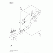 Схема вузла: Вихлопна система для Suzuki RM-Z250