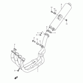 Схема вузла: Вихлопна система для Suzuki GSX-R600
