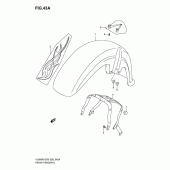 Схема вузла: Переднє крило (Vl800ck7) для Suzuki VL800 Boulevard C50T