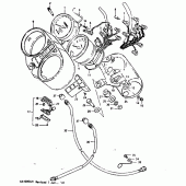 Схема узла: Спидометр & Тахометр для Suzuki GS1000