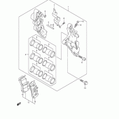 Схема вузла: Передній гальмівний супорт для Suzuki GSX1300 Hayabusa