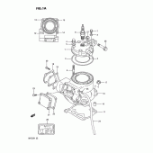 Схема узла: Цилиндр (Model l) для Suzuki RM125