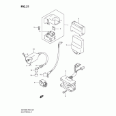 Схема узла: Электрооборудование для Suzuki GZ125 Marauder