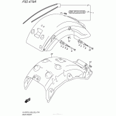 Схема вузла: Заднє крило Suzuki VL1500 Boulevard C90T