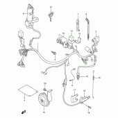 Схема вузла: Електропроводка (Model r/s) для Suzuki DR350