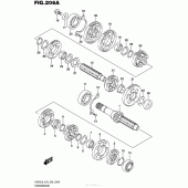 Схема вузла: Трансмісія для Suzuki VZ800 Boulevard M50