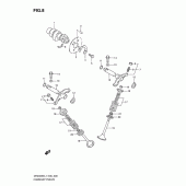 Схема узла: Распредвал & Клапан для Suzuki DR200 DR200SE