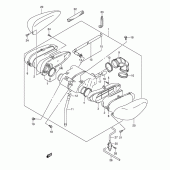 Схема узла: Воздушный фильтр (Model k2/k3/k4) для Suzuki VL125 Intruder LC