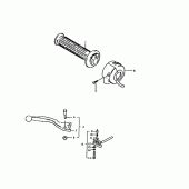 Схема узла: Правый пульт управления рулевой для Suzuki GS1000