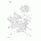 Схема узла: Картер двигателя для Suzuki DR650 DR650R
