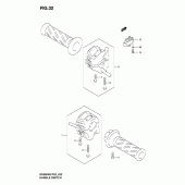 Схема вузла: Пульт керування рульовим (Model k4/k5) для Suzuki GS500