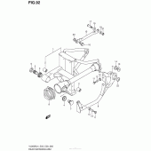 Схема вузла: Задній важіль підвіски Suzuki VL800 Boulevard C50 BOSS