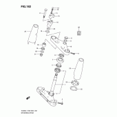 Схема узла: Рулевая траверса (Vl800tl1 e33) для Suzuki VL800 Boulevard C50T