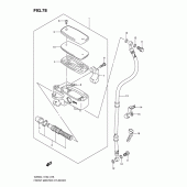 Схема узла: Передний тормозной цилиндр для Suzuki VZ800 Intruder M800/ Boulevard M50