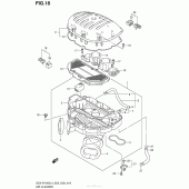 Схема узла: Воздушный фильтр для Suzuki GSX-R1000